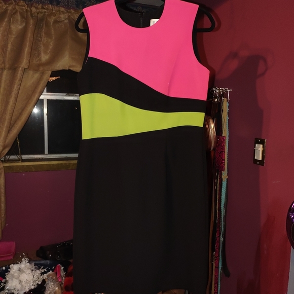 Julian Taylor Vintage Tricolor Dress 